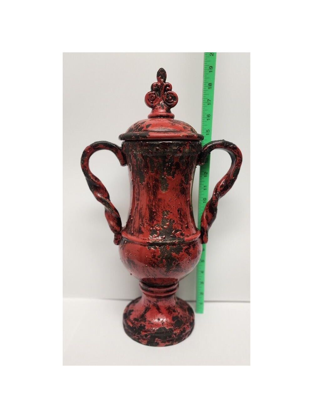 Uttermost 2 PC Red Rustic Ceramic Home Decorative Vase - Picture 5 of 16